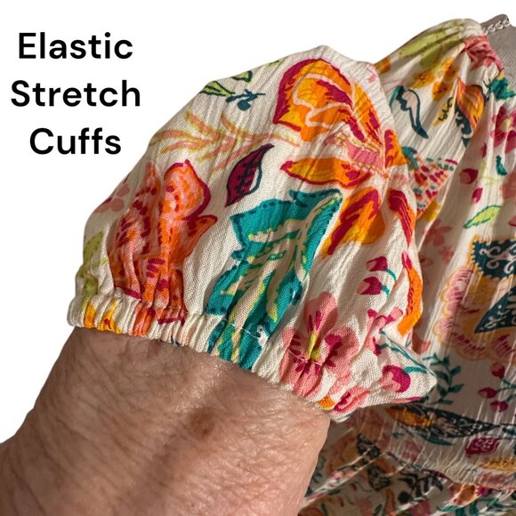 ❤️NWT OLD NAVY SPRING/SUMMER FLORAL PRINT TOP LARGE - Picture 4 of 9